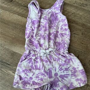 Cat & Jack Purple Tie-Dye Romper
